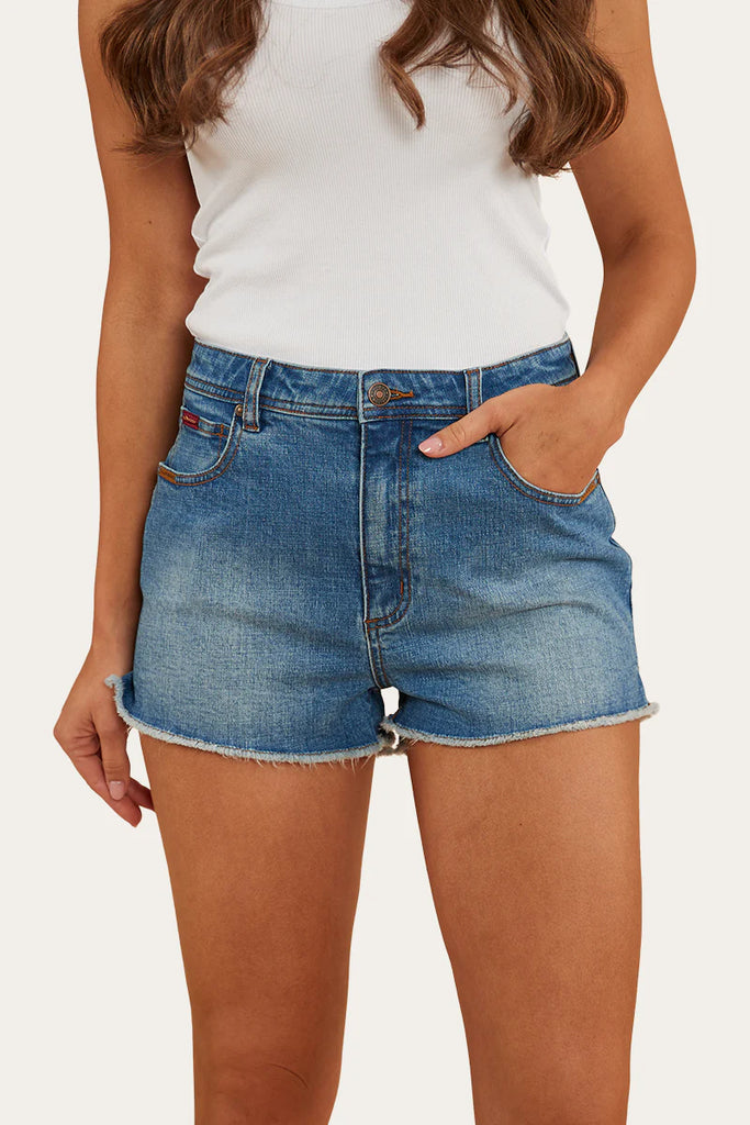 Buy ELLE Indigo Women Denim Shorts | Shoppers Stop
