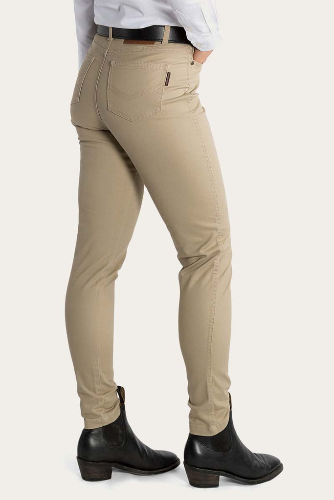 MacKenzie Womens 5 Pocket Stretch Drill Jeans - Khaki– Ringers